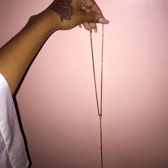 BLING wrap diamond cz sparkly chain necklace - Picture 4 of 8